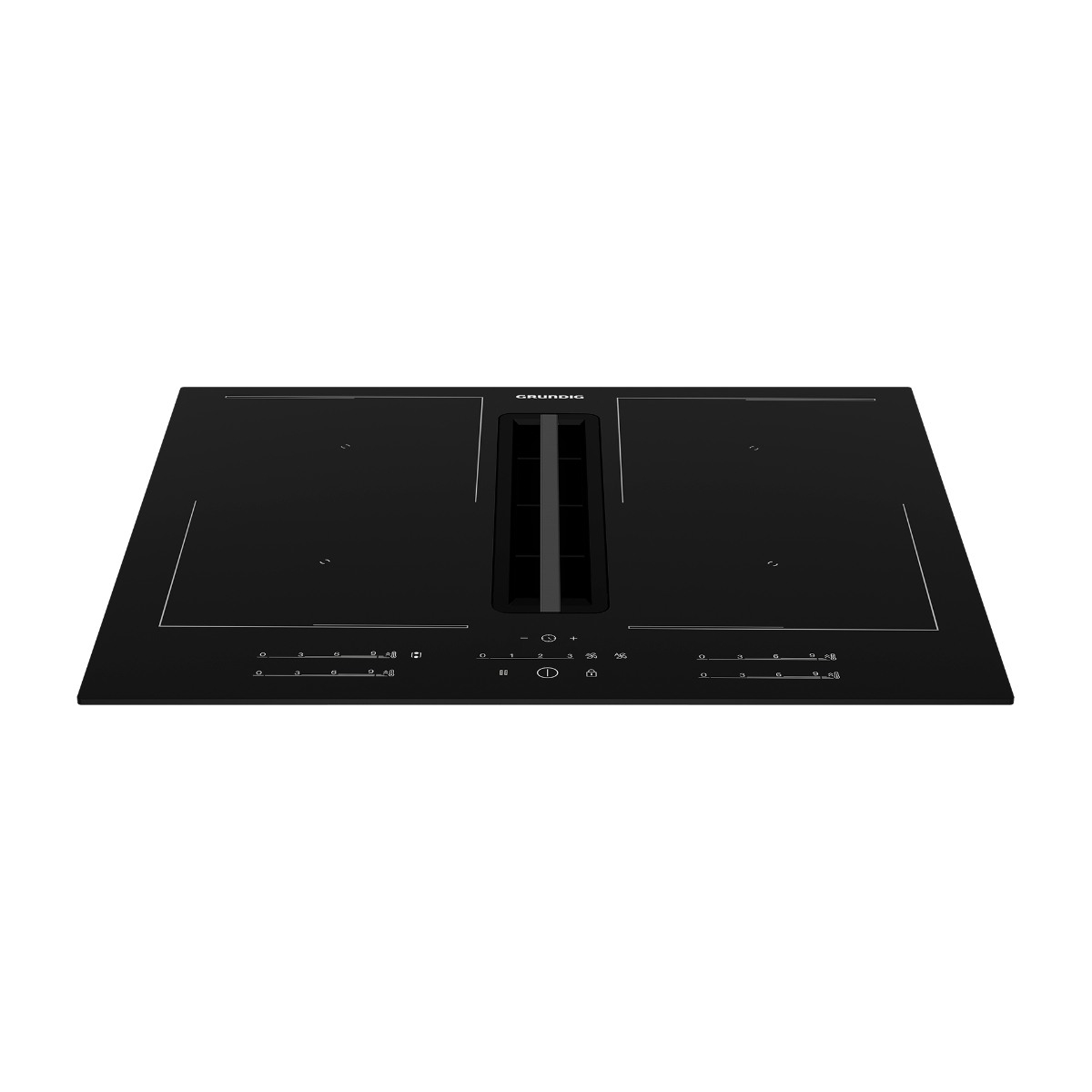 Grundig Gieh 634481 P induktionskogeplade med integreret emhætte billede 7