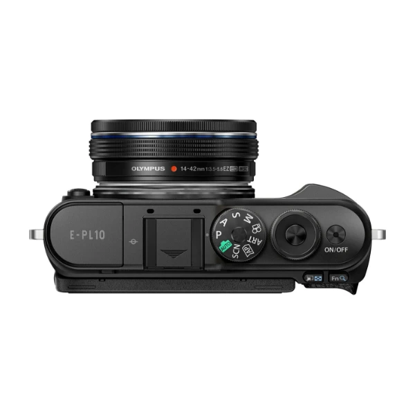 Olympus E-PL10 Pancake Kit Dslr, svart + M.Zuiko 14-42 mm F3.5-5.6