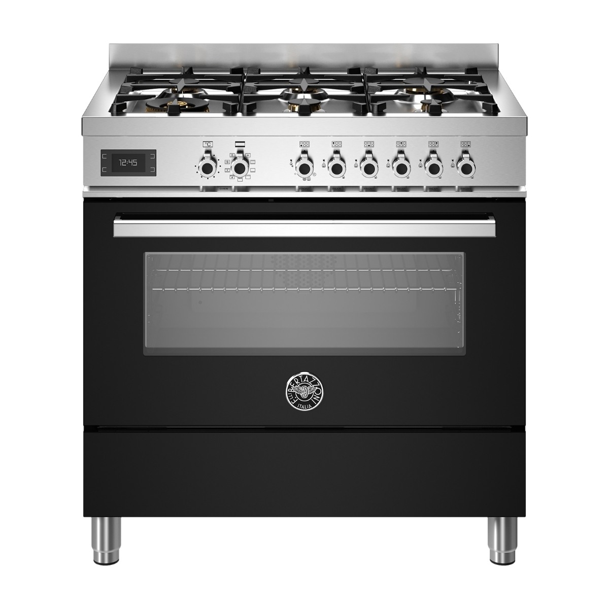 Bertazzoni Professional Series PRO96L1ENET gaskomfur, sort
