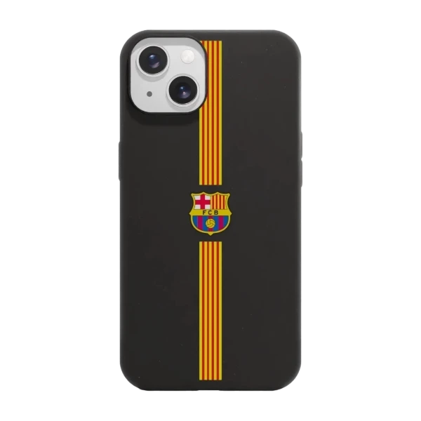 Phonecases3D iPhone 13 FC Barcelona kompostoituva suojakuori, musta
