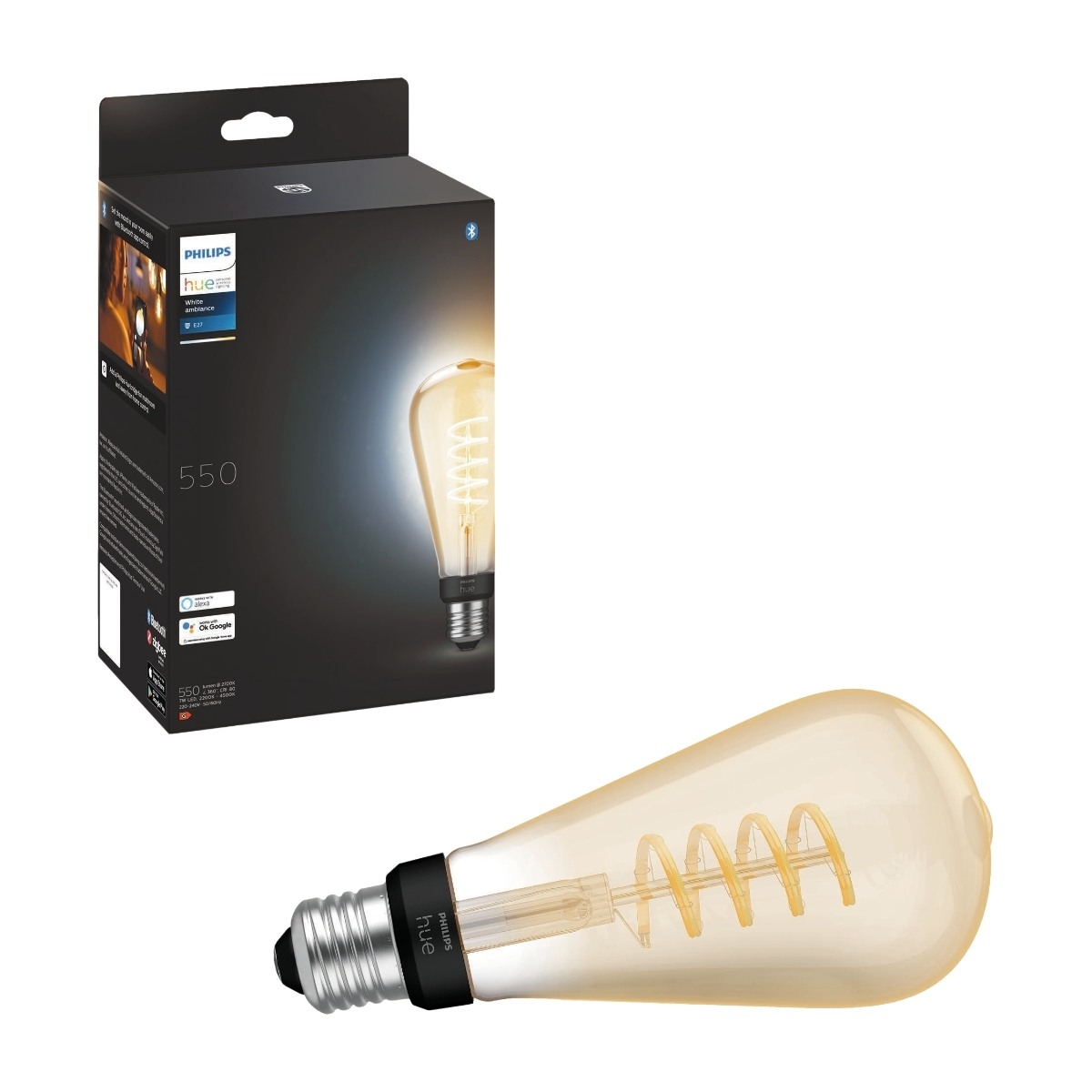 Filament ST72 E27 Smart LED-pære 550 lm