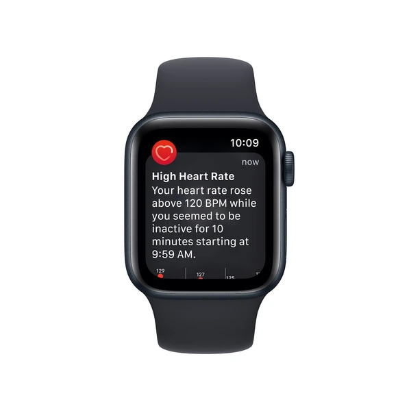 Apple Watch SE GPS + Cellular 40 mm, Midnatt aluminium urkasse med 