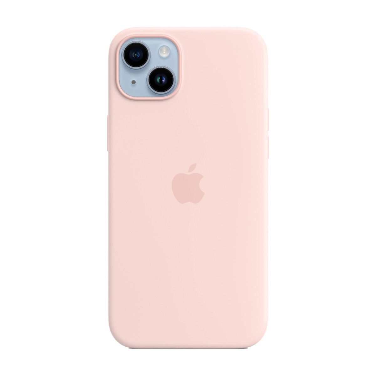 Apple iPhone 14 Plus silikondeksel MagSafe krittrosa