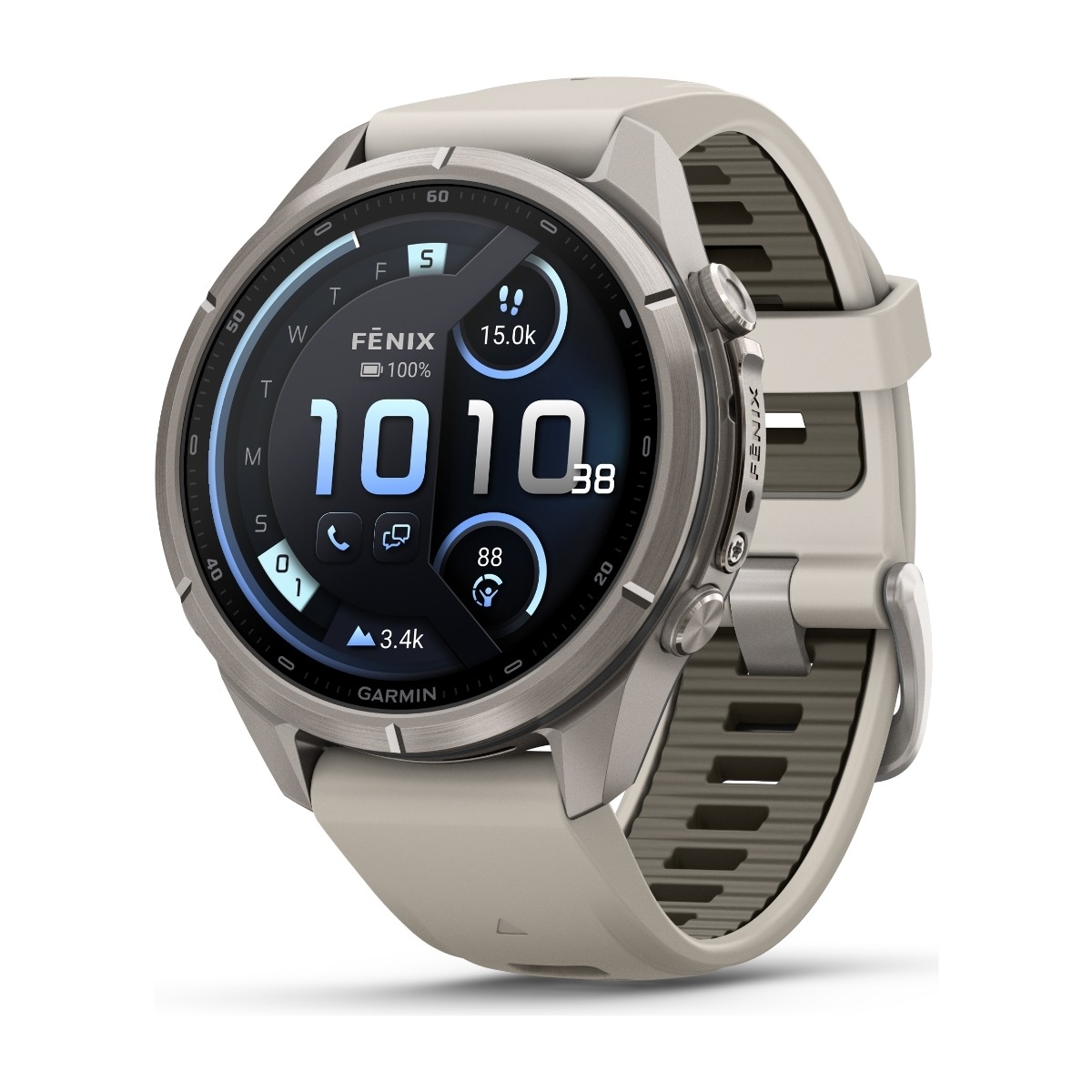 Fenix 9 Pro InReach 43mm GPS (fog gray/dark sandstone)