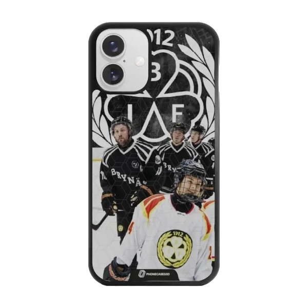 Phonecases3D iPhone 16 Plus Brynäs IF -3D suojakuori, musta