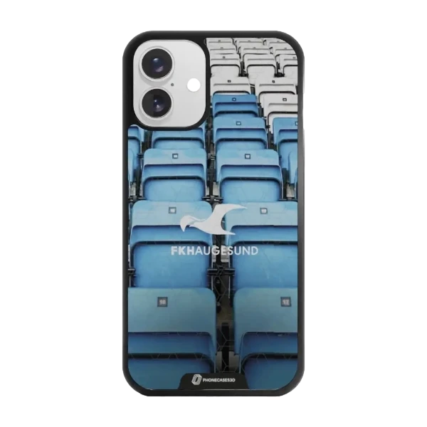 Phonecases3D iPhone 16 Plus FK Haugesund -3D suojakuori, musta