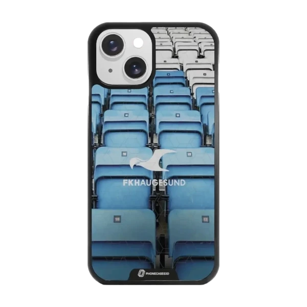 Phonecases3D iPhone 15 FK Haugesund -3D suojakuori, musta