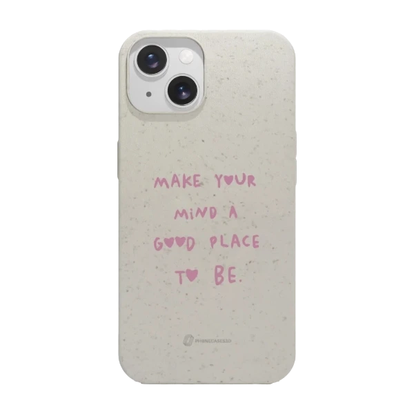 Phonecases3D iPhone 15 Martine Halvorsen kompostoituva suojakuori, valkoinen