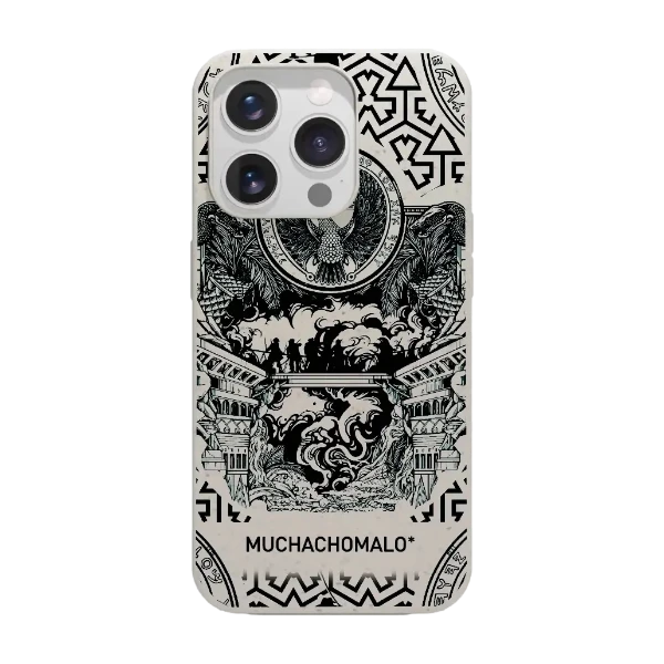 Phonecases3D iPhone 15 Pro Muchacho Malo kompostoituva suojakuori, valkoinen