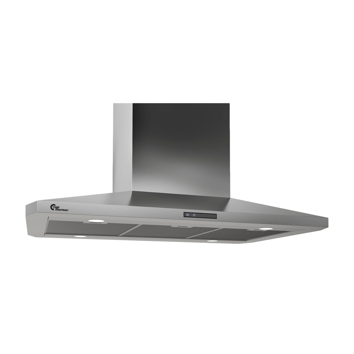 Thermex Decor 787 fritthengende kjøkkenventilator, 90 cm stål