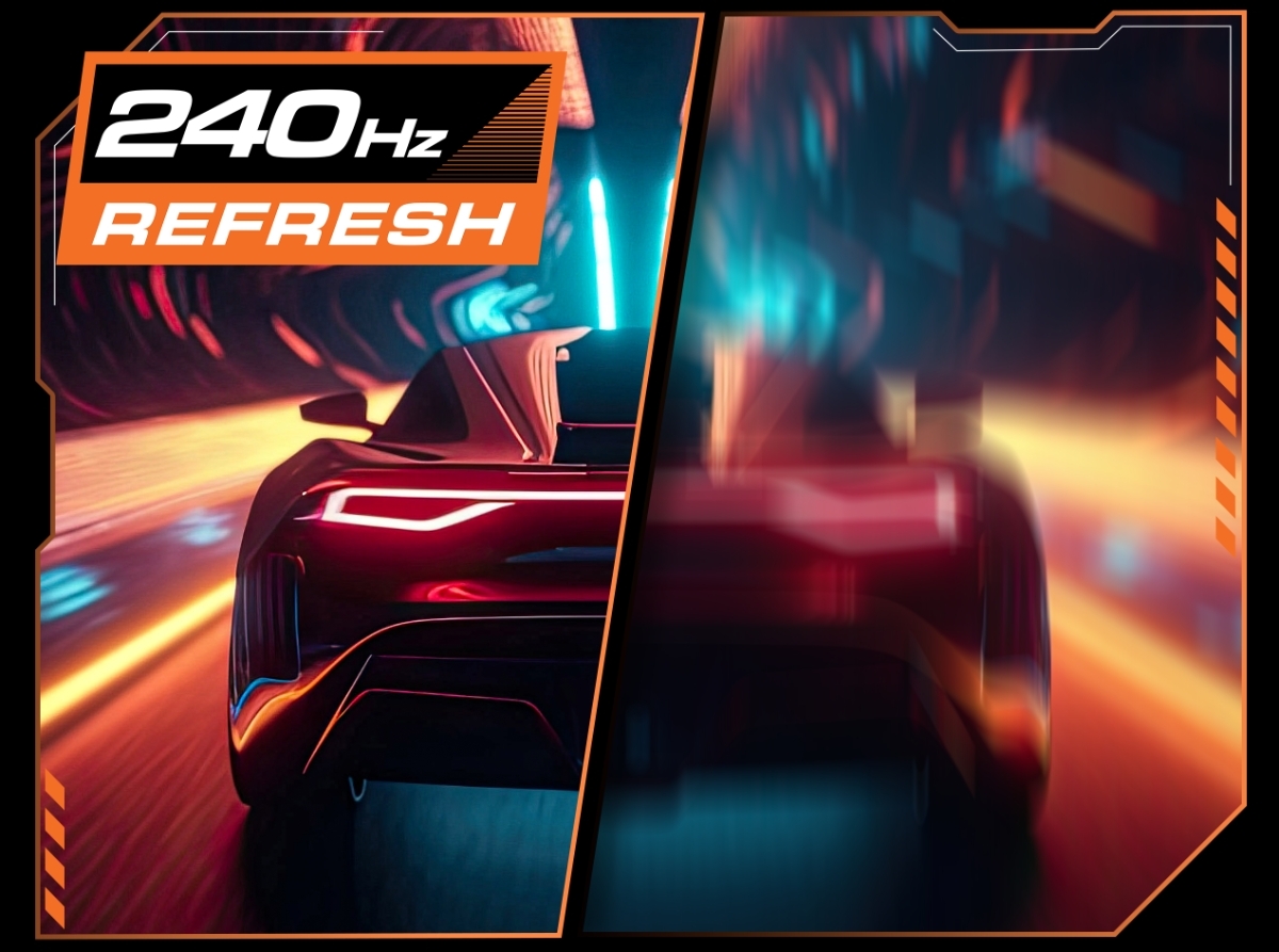 240 Hz refresh rate.