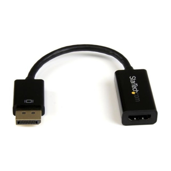 StarTech.com DP2HD4KS Video kabel Kopling 0,15 M DisplayPort 1.2 HDMI 1.4, svart