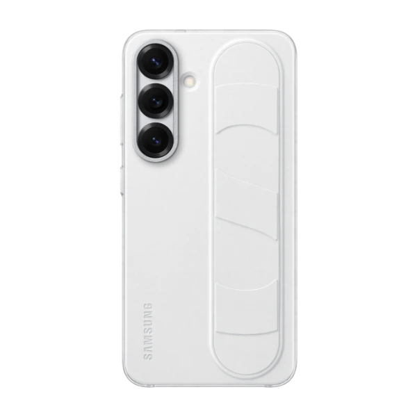Samsung Galaxy S25 Standing Grip -suojakuori, valkoinen