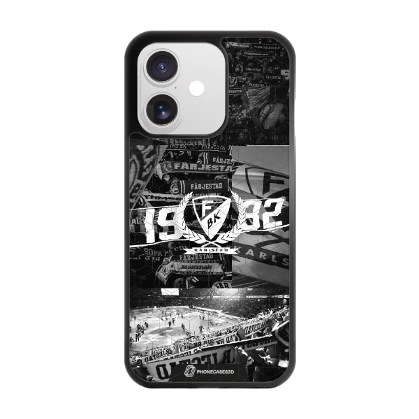 Phonecases3D iPhone 17 Färjestad BK -3D suojakuori, musta