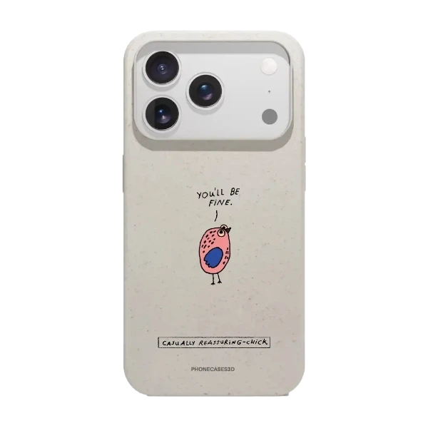 Phonecases3D iPhone 17 Pro Maja Säfström kompostoituva suojakuori, valkoinen