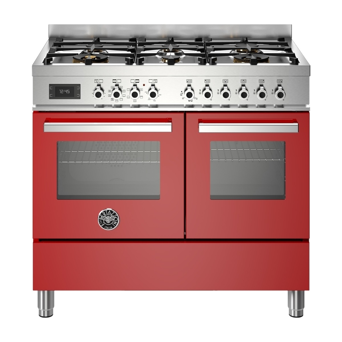 Bertazzoni Professional Series PRO106L2EROT gaskomfur, rød