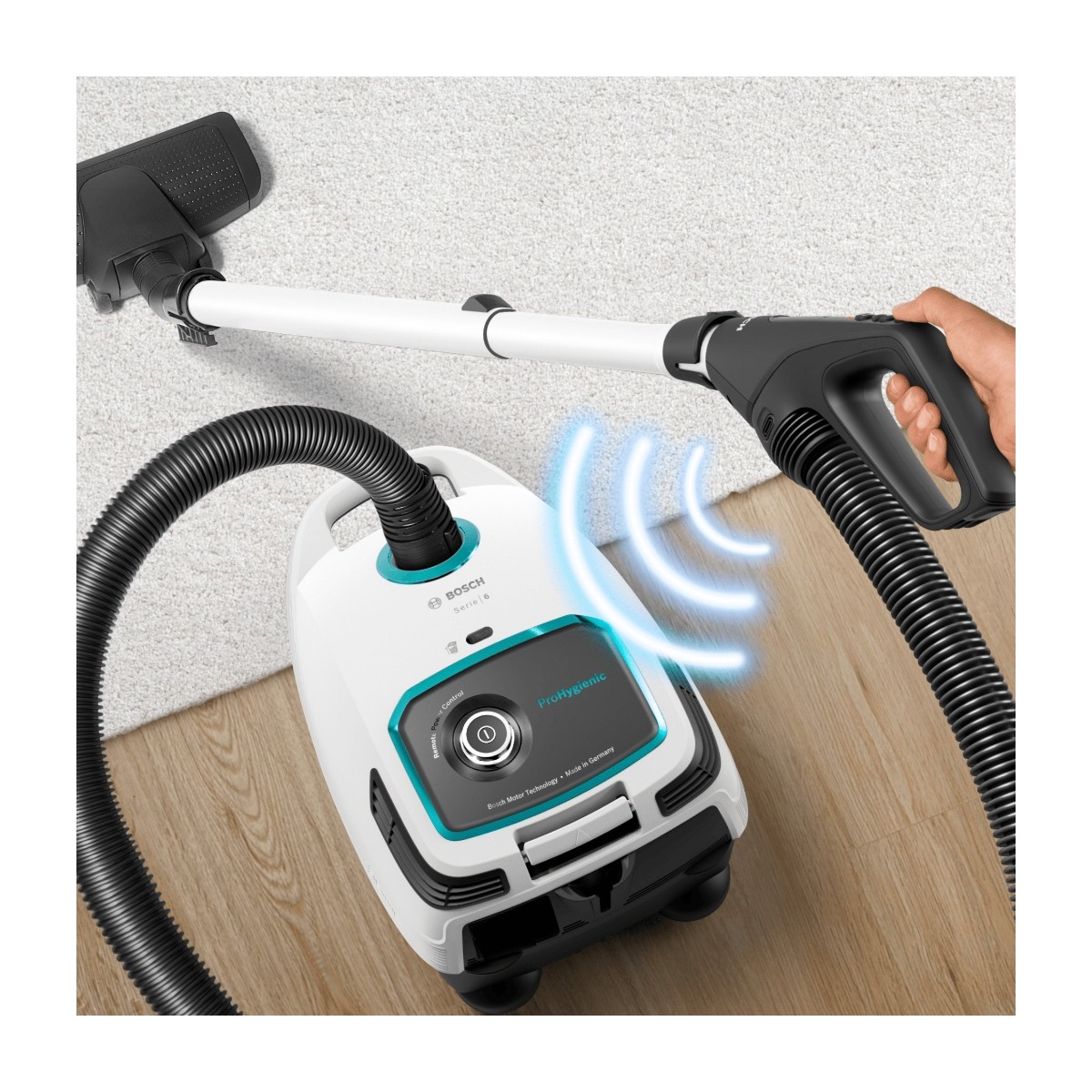 BOSCH BGL6HYG1 PROHYGIENIC STØVSUGER, HVIT Power.no BOSCH BGL6HYG1 PROHYGIENIC STØVSUGER, HVIT Power.no