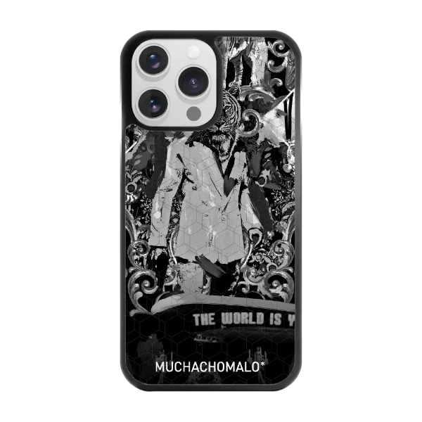 Phonecases3D iPhone 14 Pro Muchacho Malo -3D suojakuori, musta