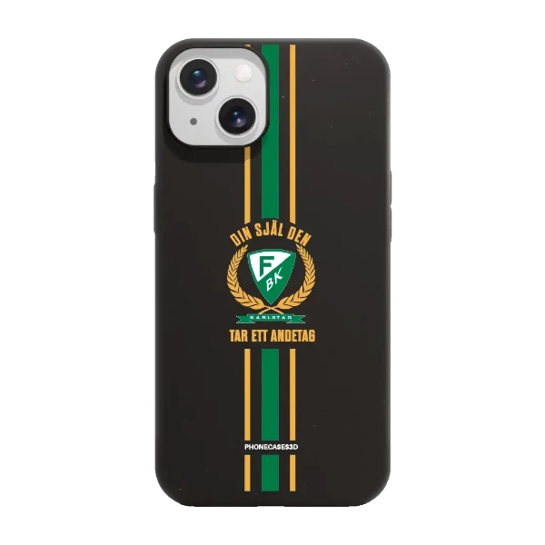 Phonecases3D iPhone 13 Färjestad BK kompostoituva suojakuori, musta