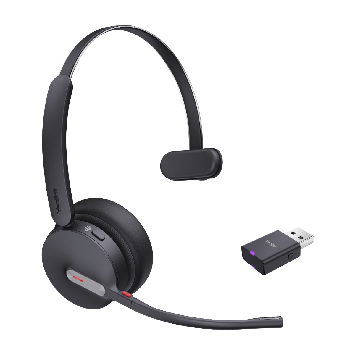 Yealink WH64 Hybrid Mono Teams trådløst headset, svart