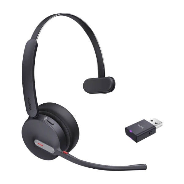 Yealink WH64 Hybrid Mono Teams -langaton headset, musta