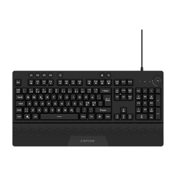 Cepter Flash gamingtastatur (Kun testet, Komplett i eske)