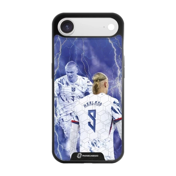 Phonecases3D iPhone Air Norges Fotballforbund Haaland -3D suojakuori, musta