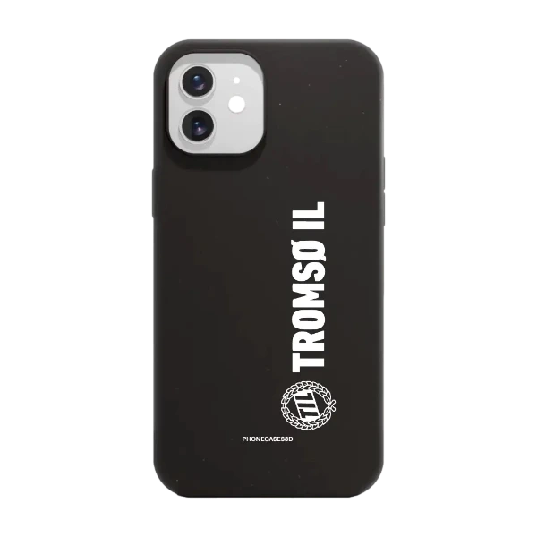 Phonecases3D iPhone 12 Tromsø IL kompostoituva suojakuori, musta