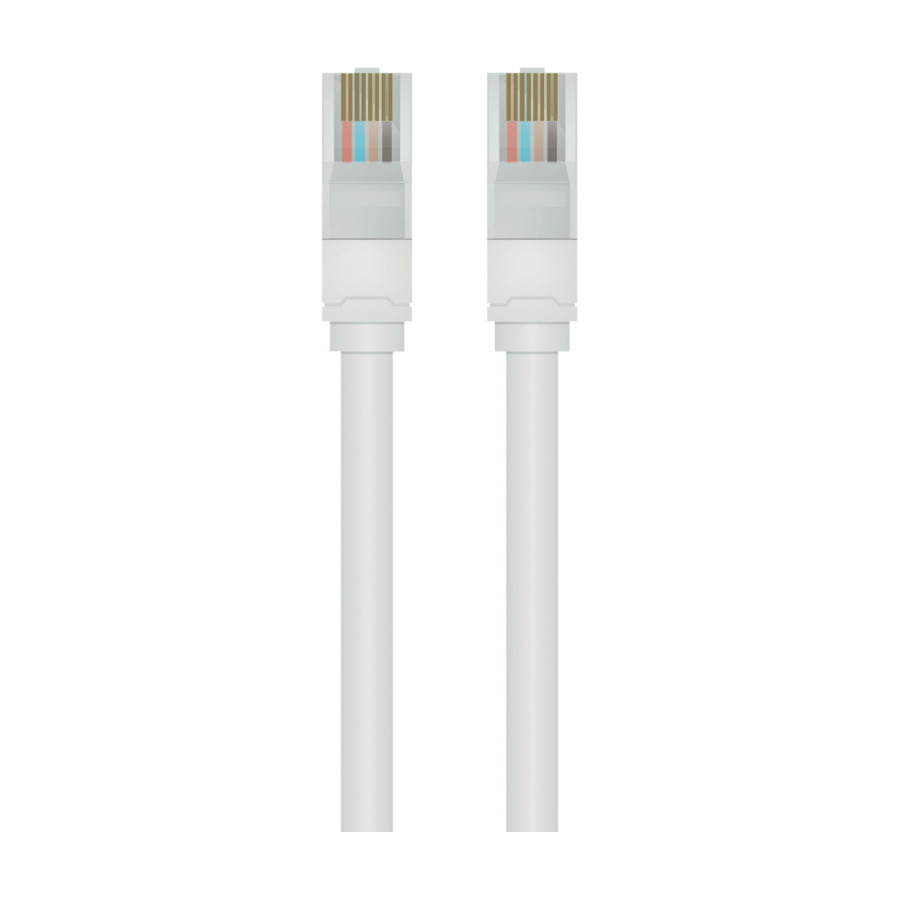 Qnect UTP-kabel Cat 5E 1M, hvit