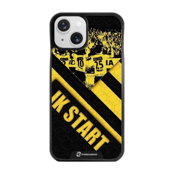Phonecases3D iPhone 15 IK Start -3D suojakuori, musta