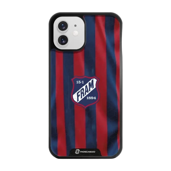 Phonecases3D iPhone 12 IF Fram Larvik -3D suojakuori, musta