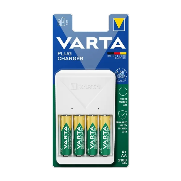 Varta Plug laturi, 4XAA/AAA