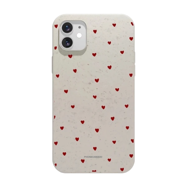Phonecases3D iPhone 11 Martine Halvorsen kompostoituva suojakuori, valkoinen