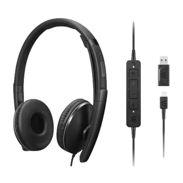 Lenovo Wired ANC Headset Gen 2 Teams, USB-C, black billede 1