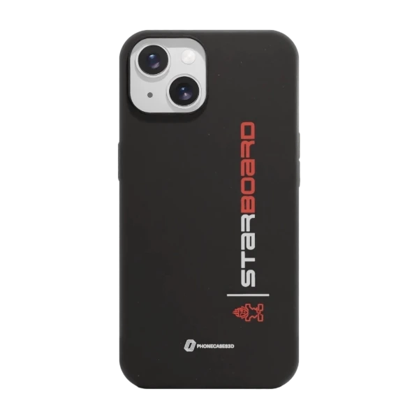 Phonecases3D iPhone 15 Starboard kompostoituva suojakuori, musta