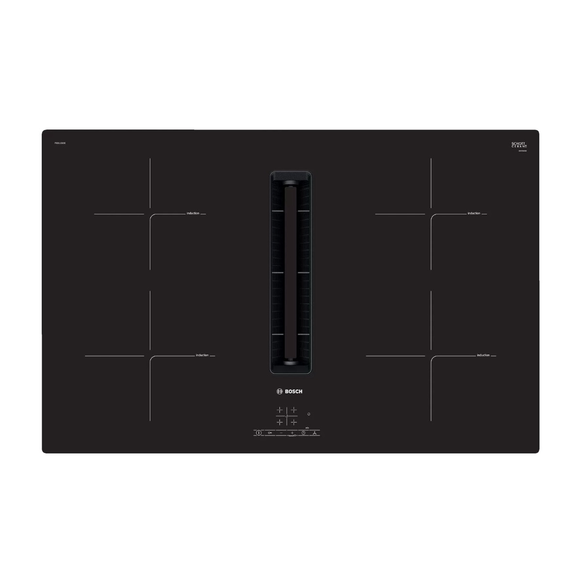 Bosch Serie 4 PIE811B15E induktionskogeplade med integreret emhætte billede 1