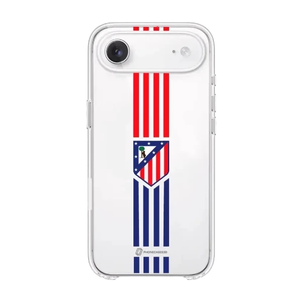 Phonecases3D iPhone Air Atlético de Madrid Clear case -suojakuori, valkoinen