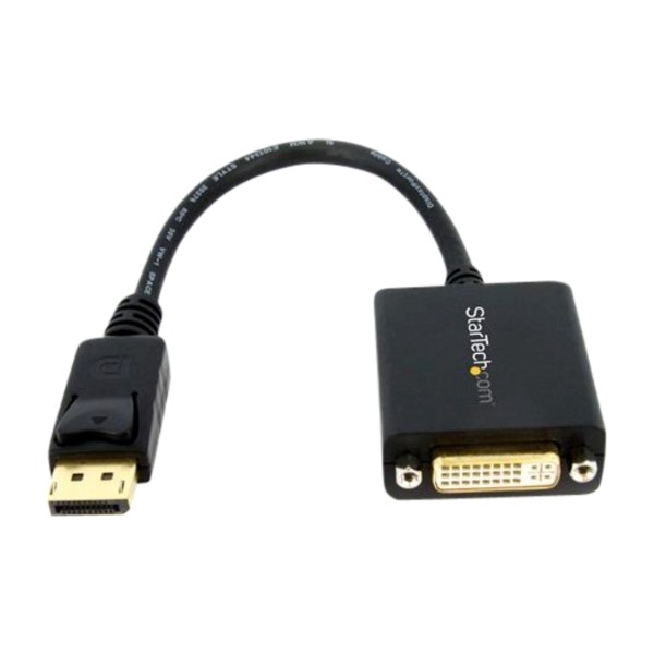 StarTech.com DP2DVI2 Video kabel Kopling 0,152 M DisplayPort Dvi-I, svart