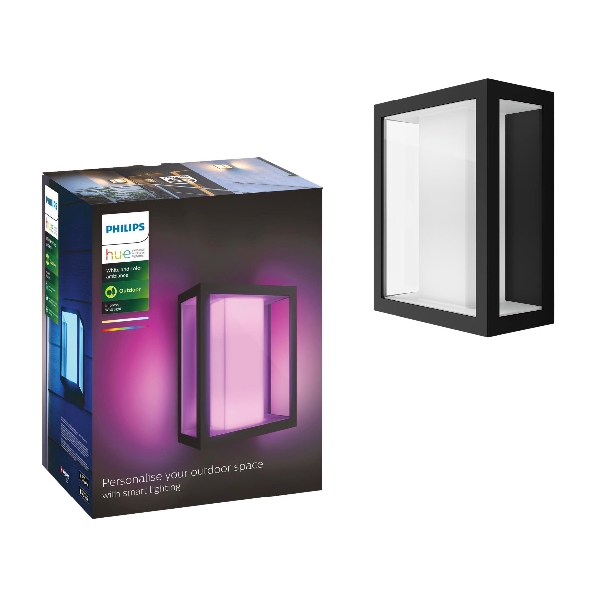 Hue WCA Impress Vegglampe Bred - 60144