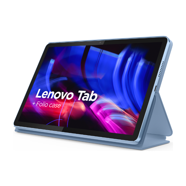 Lenovo Tab 10,1" (inkl. folio cover) Wi-Fi 128 GB tablet, Polar Blue