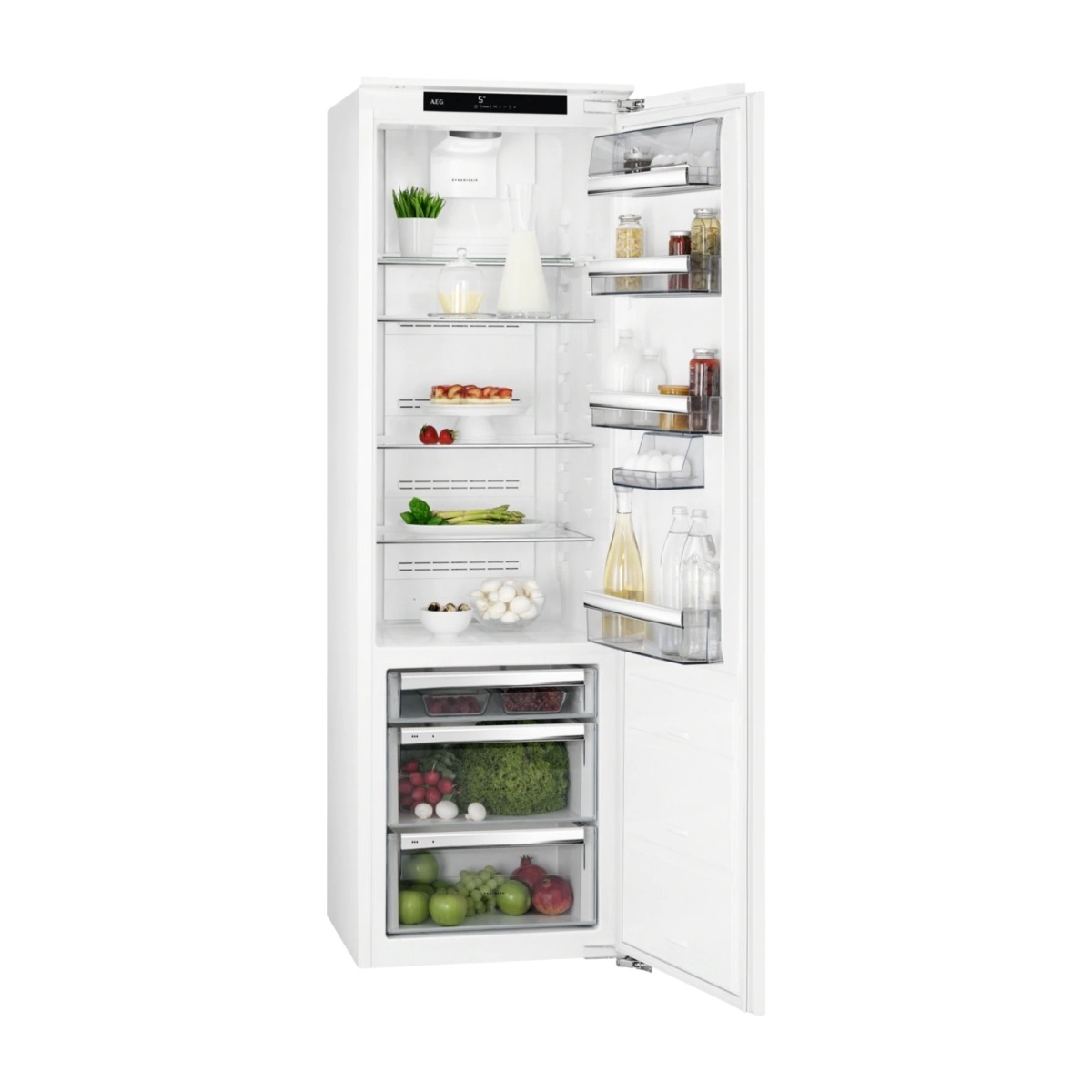 SKE818E9ZC - Kjøleskap - innebygd - fordypning - bredde: 56 cm - dybde: 55 cm - høyde: 178 cm - 276 liter - Klasse E - hvit