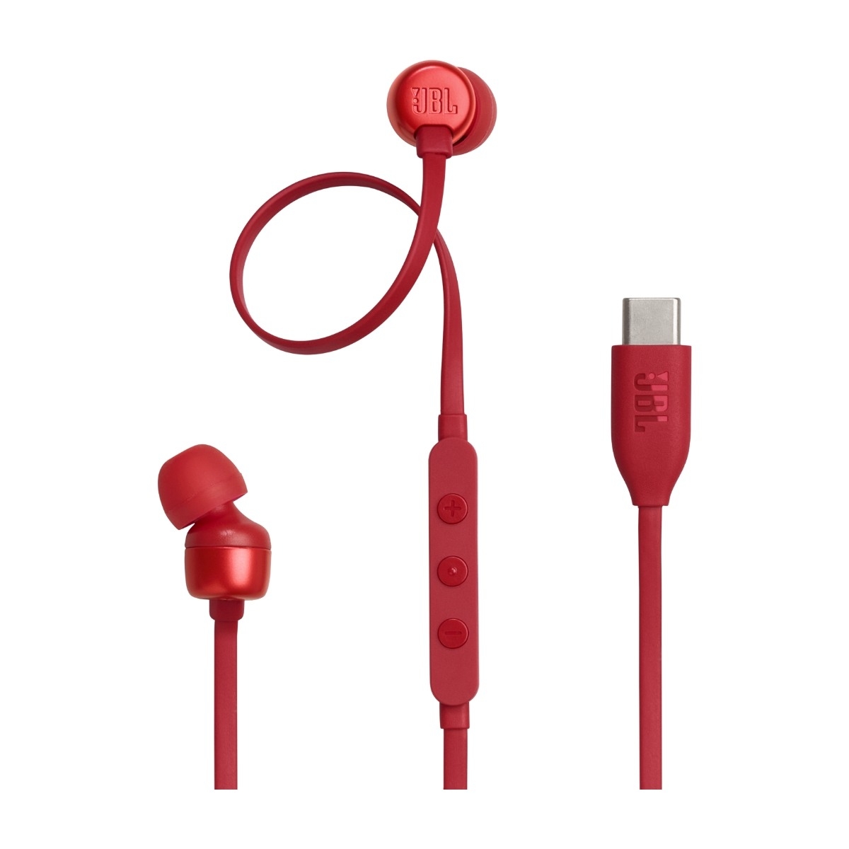 JBL Tune 310 USB-C In-Ear hodetelefoner, rød
