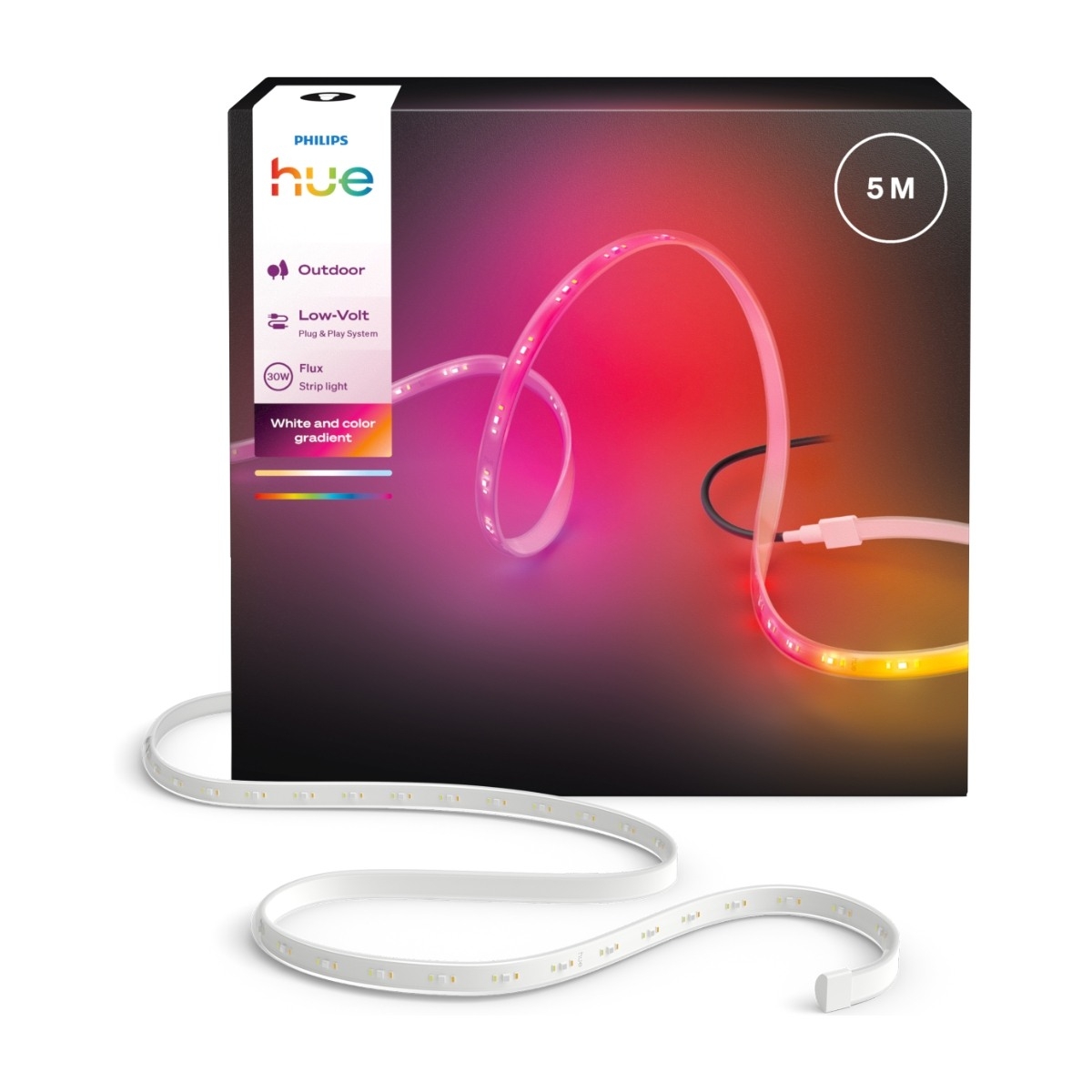 Philips Hue Flux utendørs lysstripe 5 m