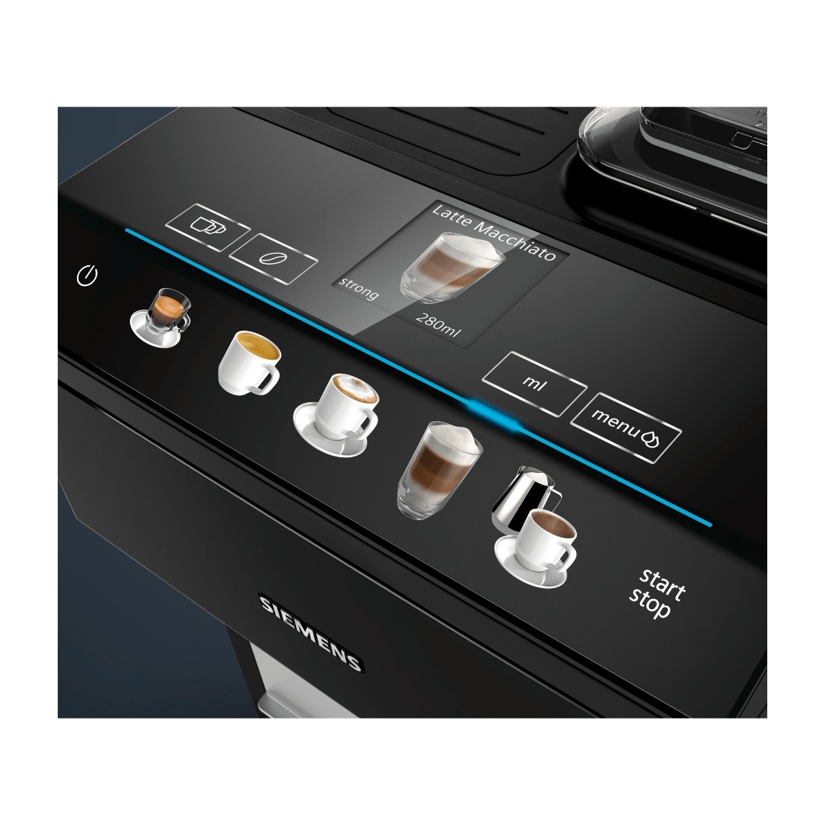 Siemens TP503R09 EQ.500 classic piano sort Espressomaskine billede 5