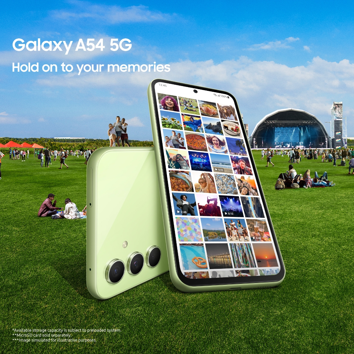 SAMSUNG GALAXY A54 5G 128 GT VAALEANVIOLETTI Power fi