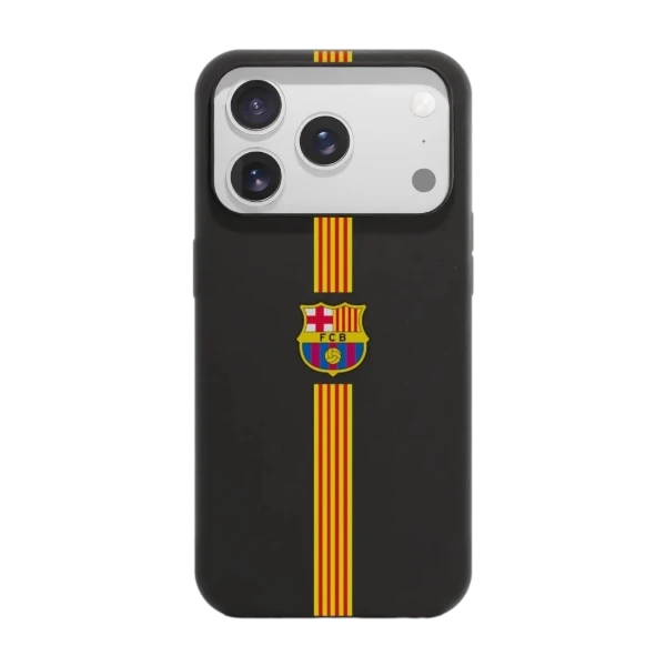Phonecases3D iPhone 17 Pro Max FC Barcelona kompostoituva suojakuori, musta