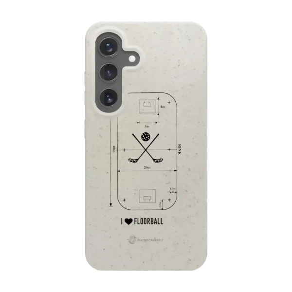 Phonecases3D Samsung Galaxy S25 Pixbo IBK kompostoituva suojakuori, valkoinen