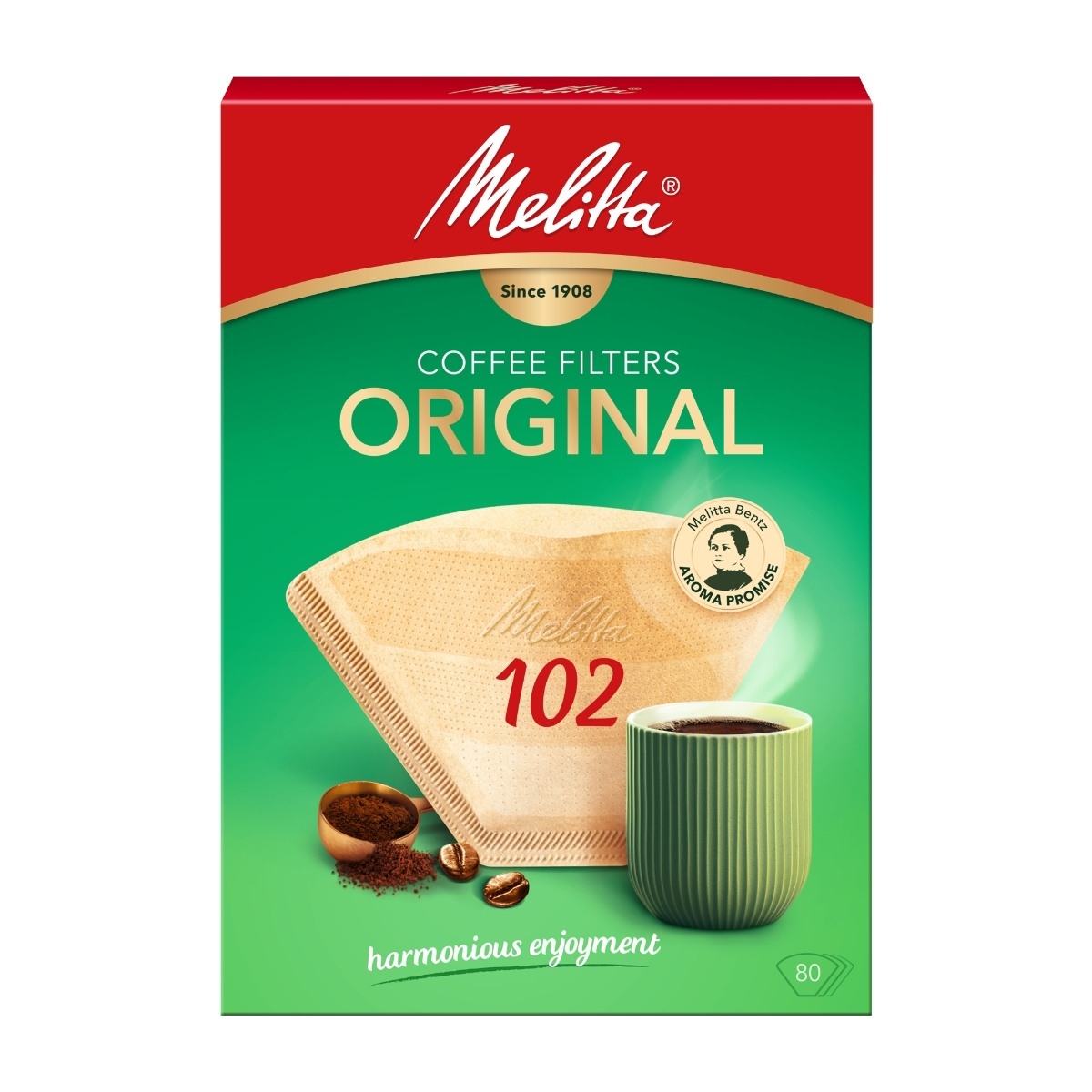Melitta 102 Oblekta kaffefilter