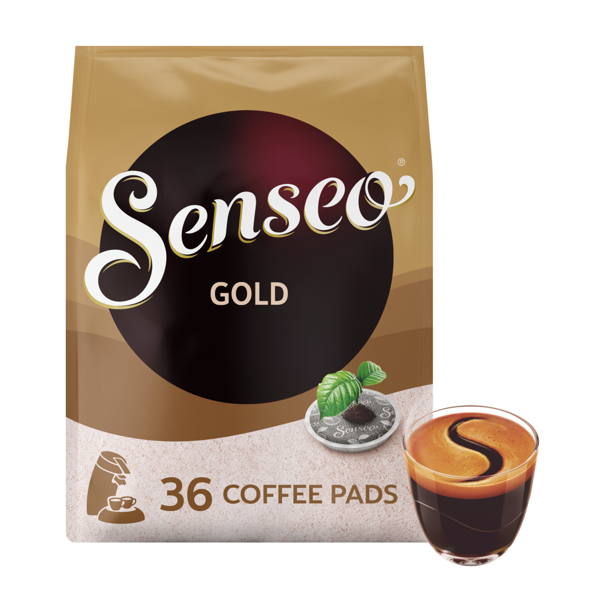 Senseo gold kaffepuder, 36 stk