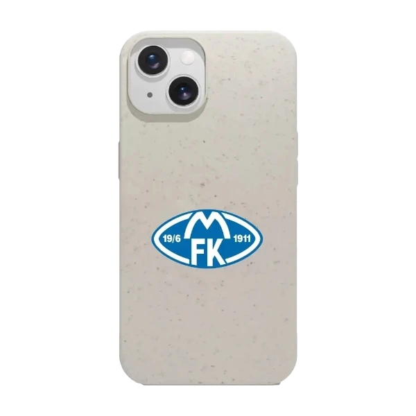 Phonecases3D iPhone 15 Molde FK kompostoituva suojakuori, valkoinen
